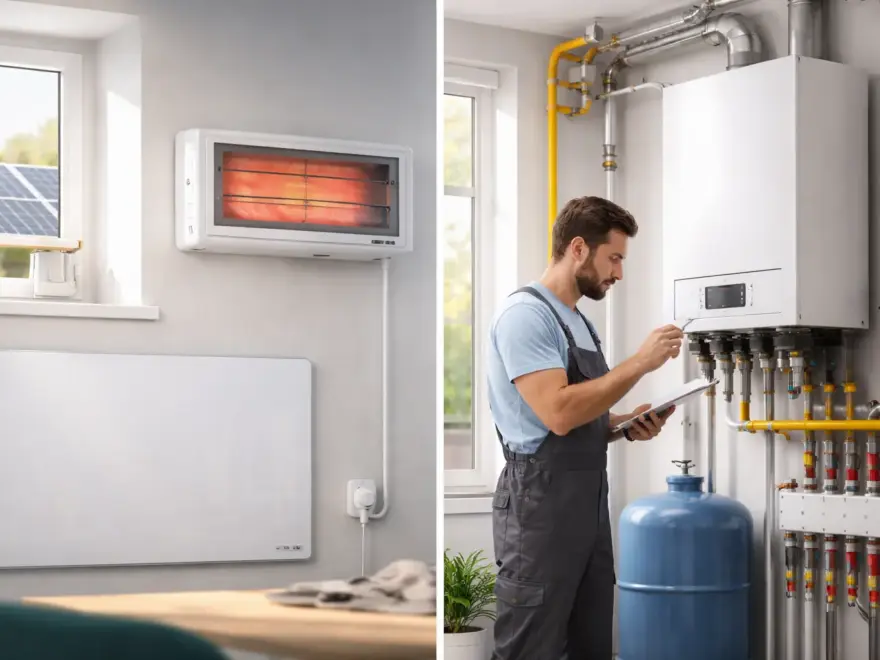 Funktionsweise von Stromheizung und Gasheizung im direkten Vergleich